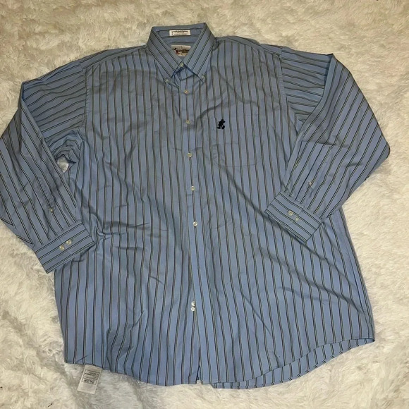Walt Disney World Long Sleeve Button Up Dress Shirt Mens XL Mickey Mouse Embroid - Picture 3 of 6
